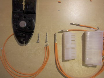 Crimp tool and ATX power connectors